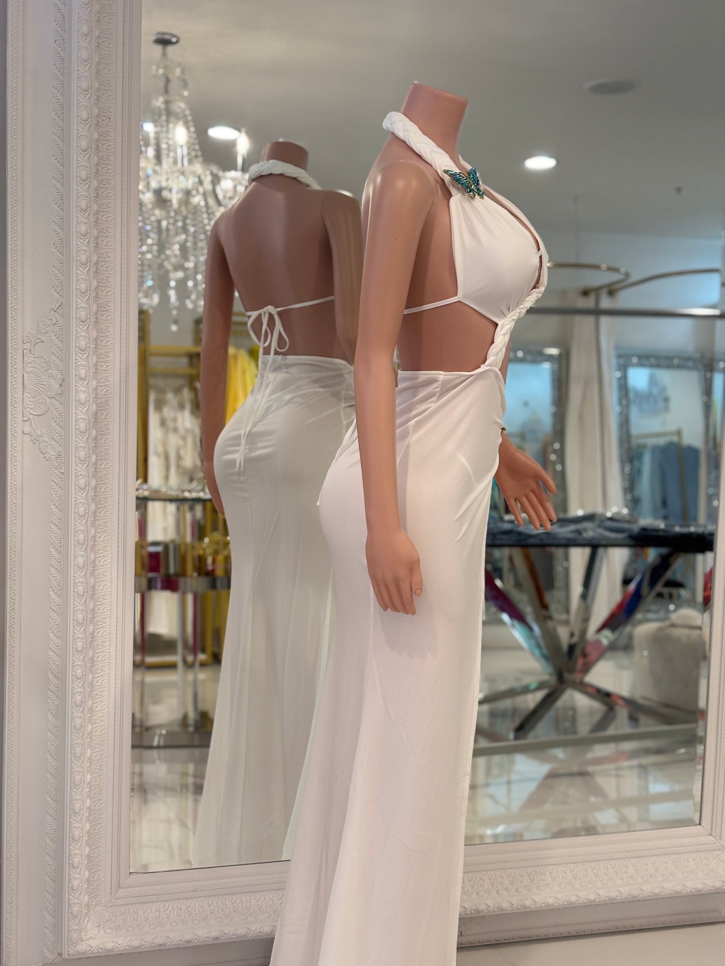 Mariposa White Maxi Dress White