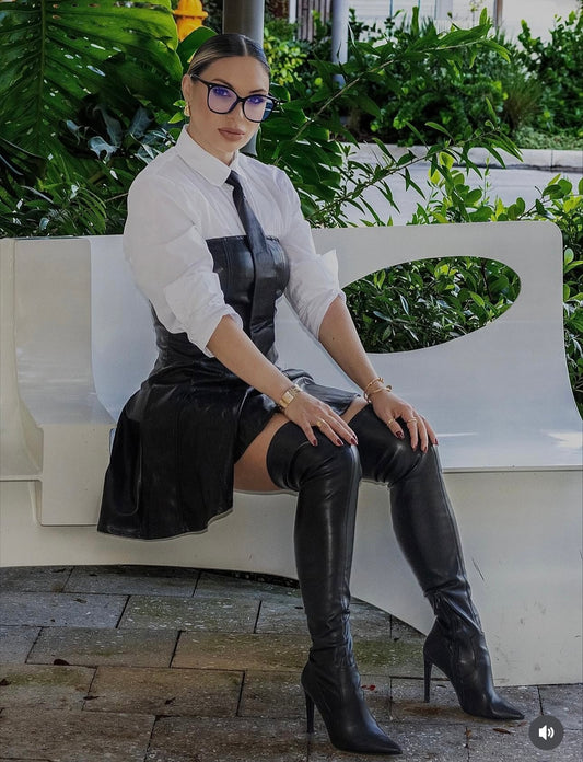 Let's Get Down To Business Mini Dress Black