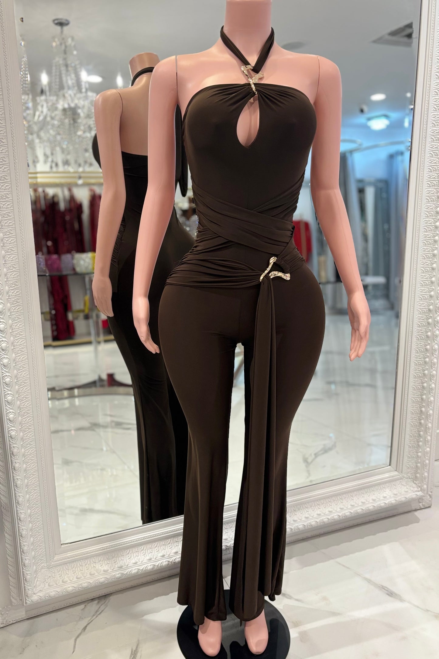 It’s All Just an Act Jumpsuits Brown