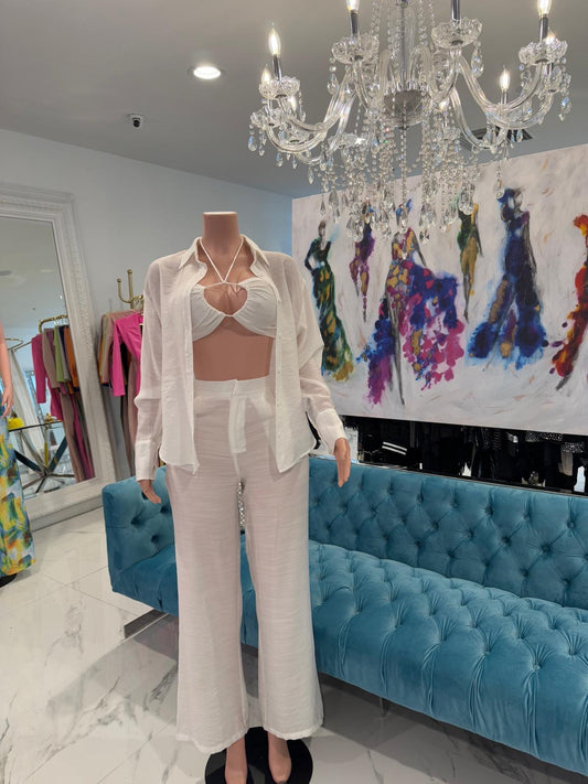 Party White Panst Set