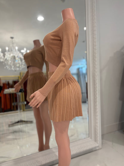 Aren’t You Sweet Baby Skirt set Brown