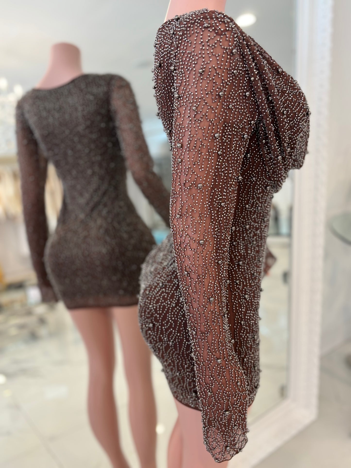 A New Look is Always Needed Mini Dress Brown