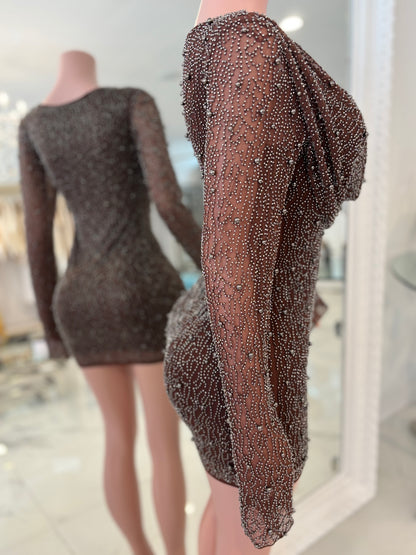 A New Look is Always Needed Mini Dress Brown