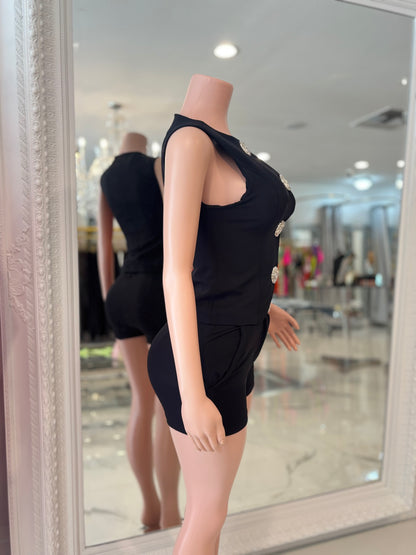 Conjunto Corto Short Set Black