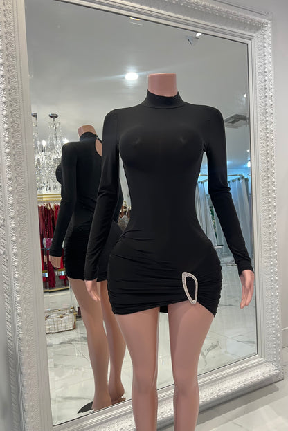 Gorgeous Girl Mini Dress Black