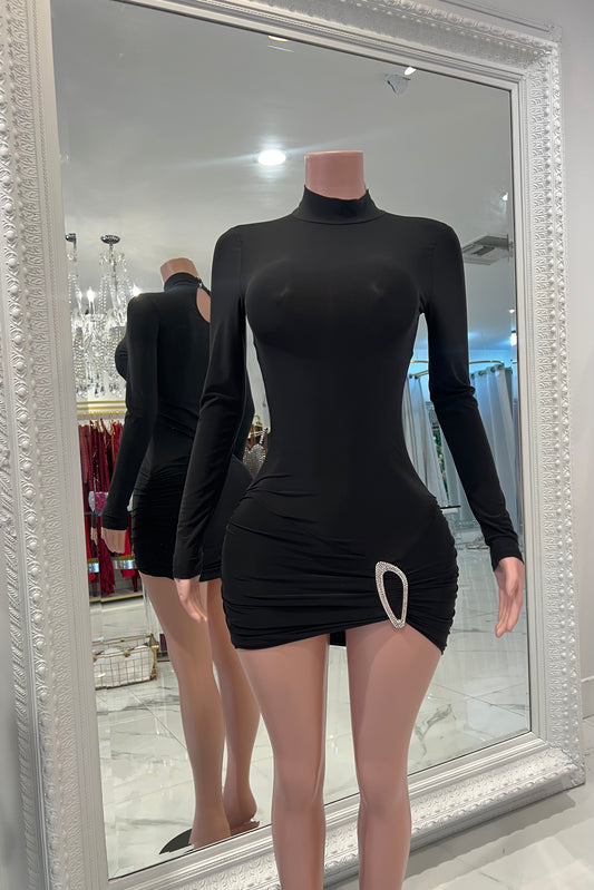 Gorgeous Girl Mini Dress Black