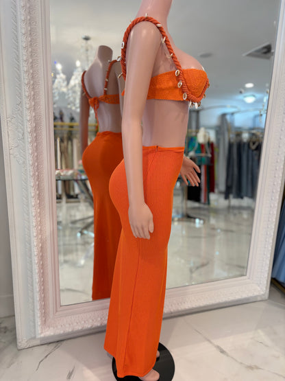 Tropic Skirt Set Orange