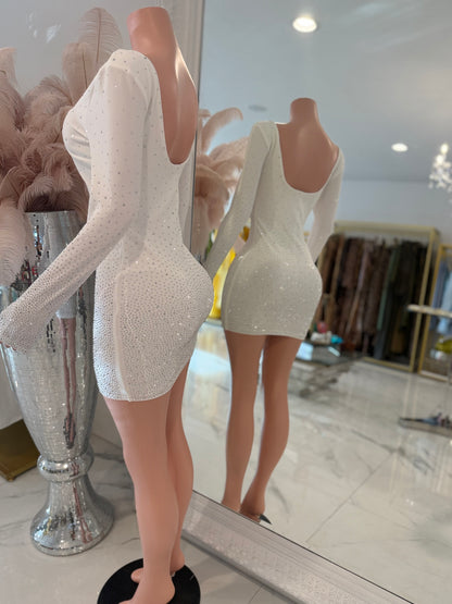 What a Beauty I Am Mini Dress White