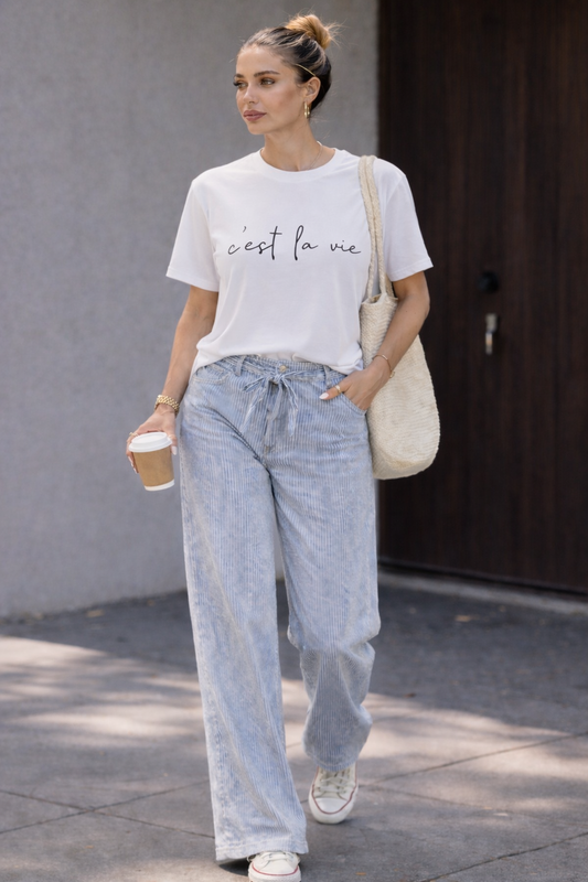 In my French Era Top White