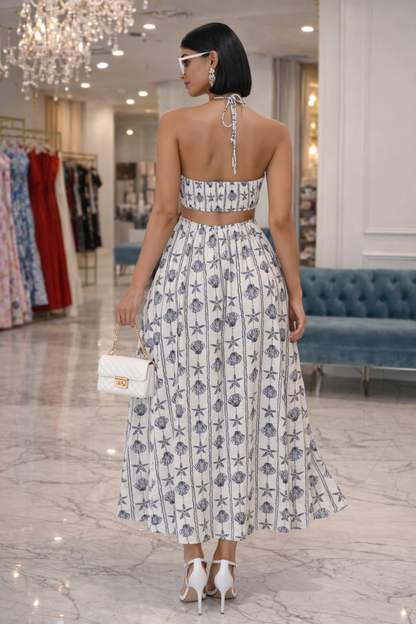 Love Found in the Sea Maxi Dress White