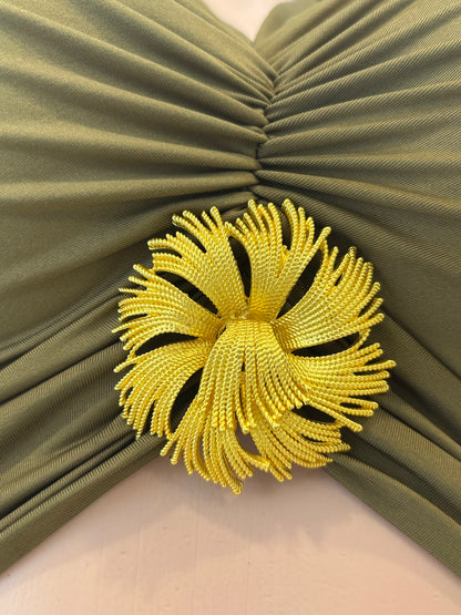 Look In My Eyes Skirt Set Green