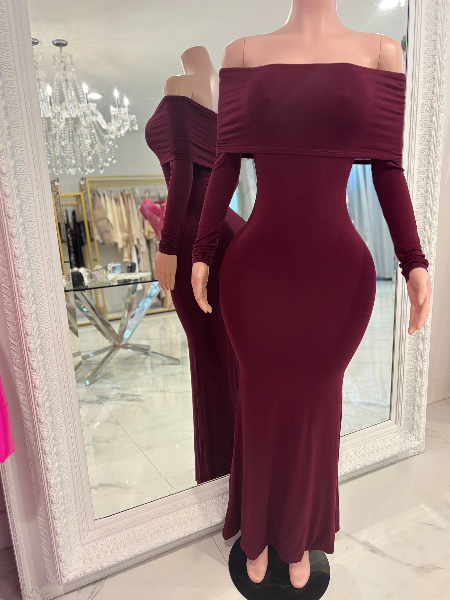 Casual Chic Maxi Dress Rojo Vino