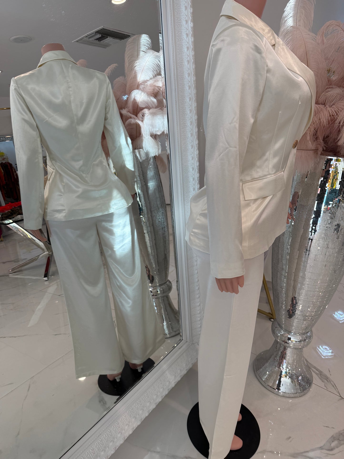 I Am the Only One Pant Set White