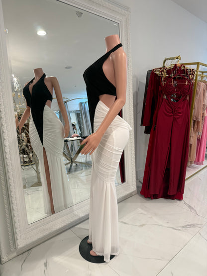 black and White Maxi Dress