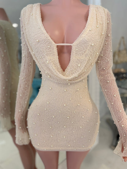 A New Look is Always Needed Mini Dress Nude