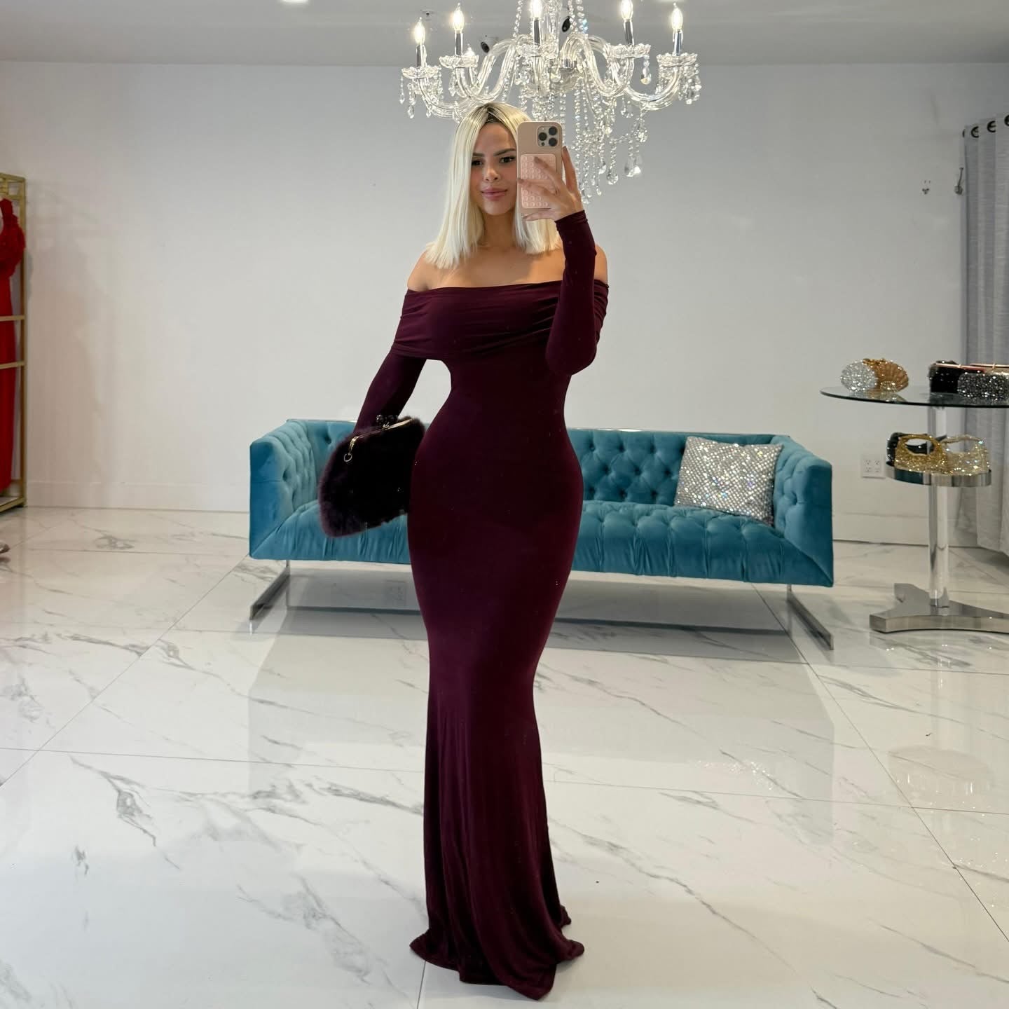 Casual Chic Maxi Dress Rojo Vino