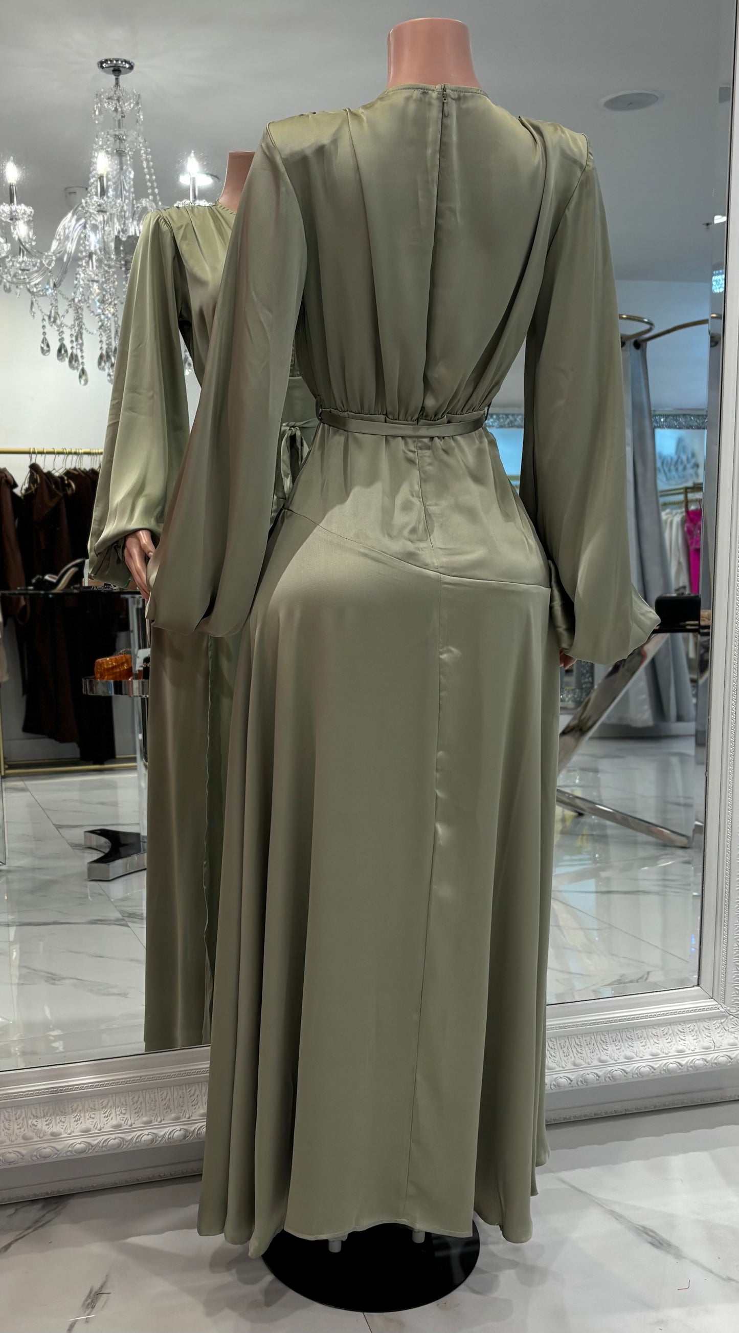 Party Maxi Dress Green