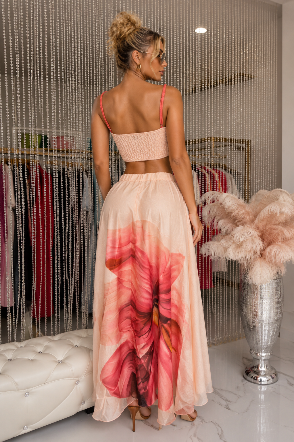 What More is Needed Skirt Set Pink