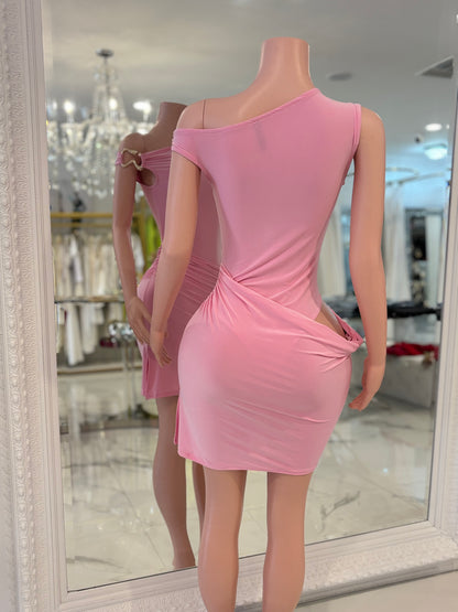Eclipse Harmony Mini Dress Pink