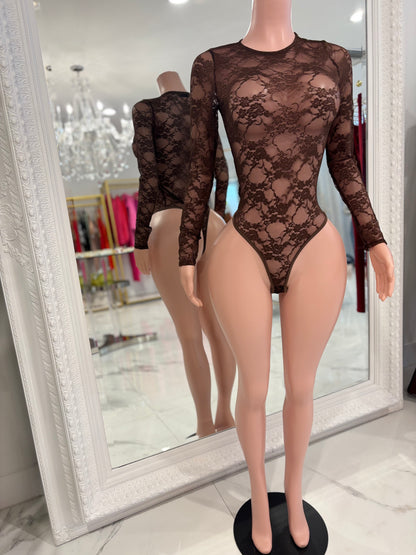 Can You See Me Bodysuit Black