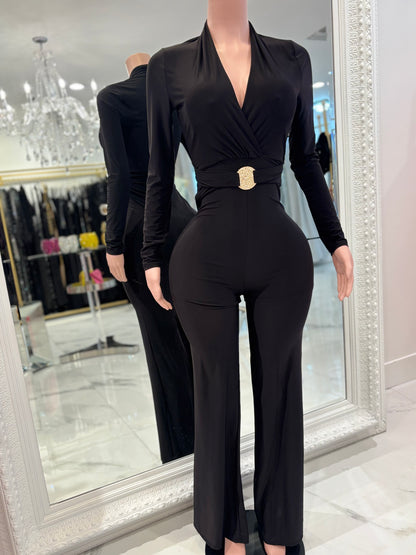 On the Top Jumpsuit Black