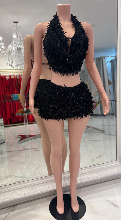 Honey Skirt Set Black