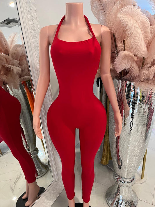 Titi Jumpsuit Red