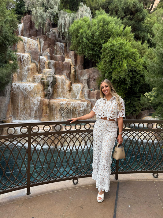 Floral Perlas Pants Set
