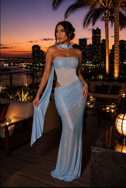Glamour Maxi Dress Blue 💙