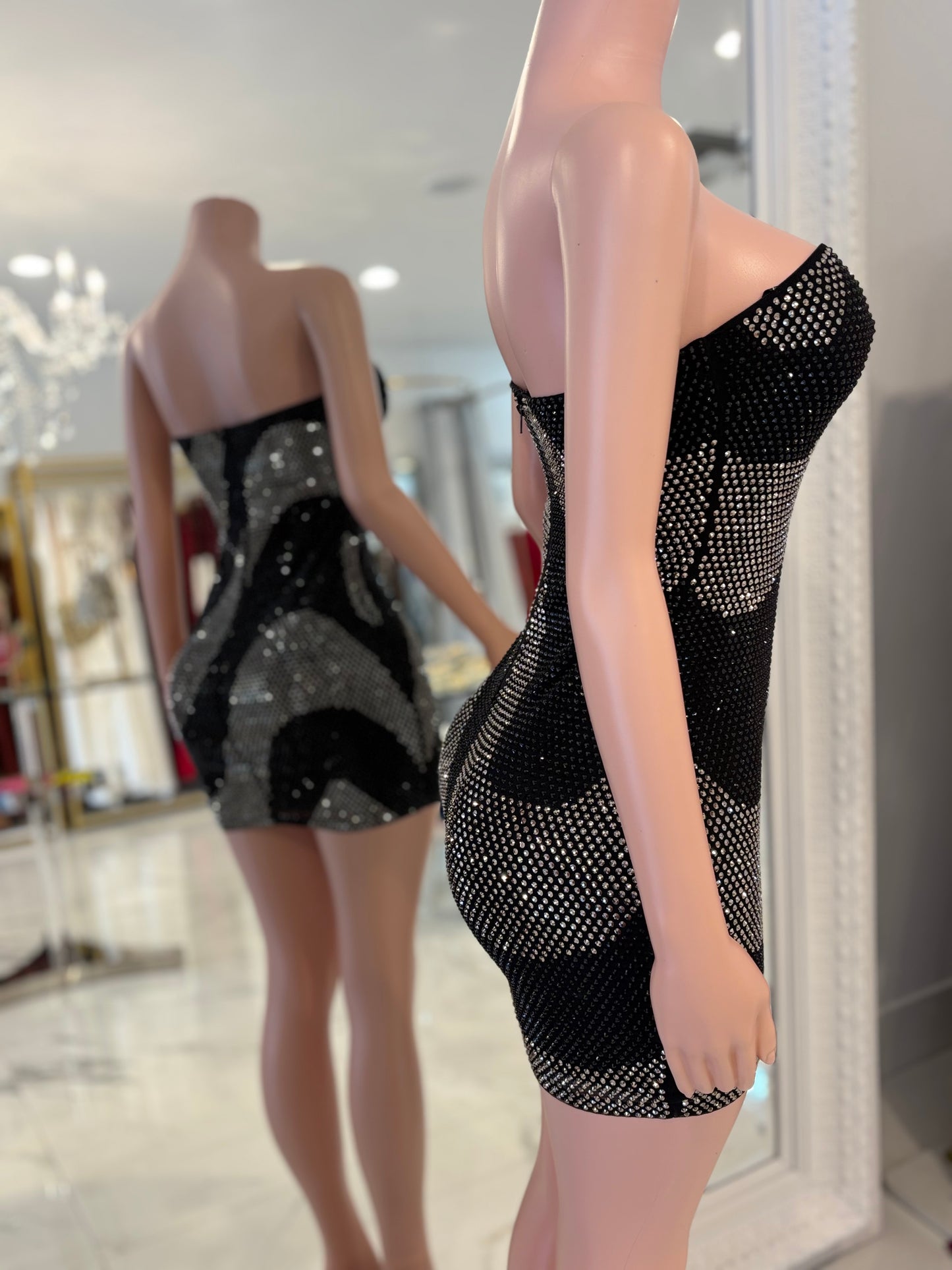 Just Change With Us Mini Dress Black