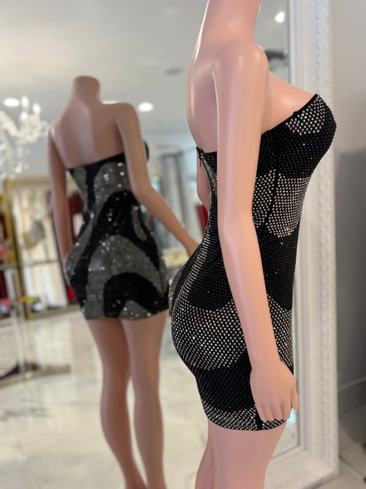 Just Change With Us Mini Dress Black