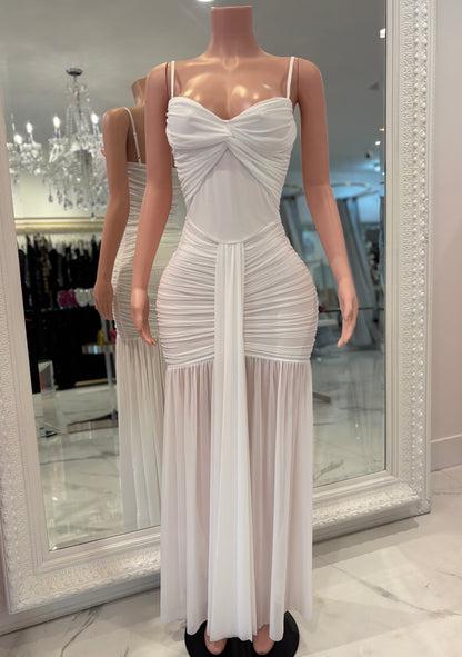 True Beauty is Me Maxi Dress White