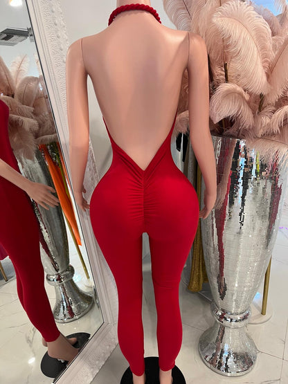 Titi Jumpsuit Red