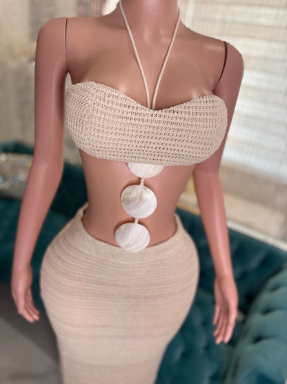 Oceana Mirage  Crochet Shell Skirt Set