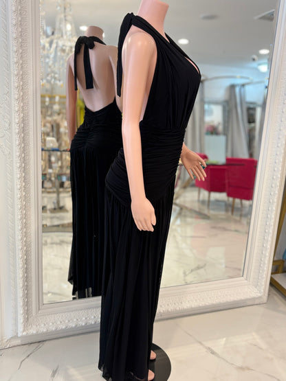 Magi Mesh Ruched Maxi Dress