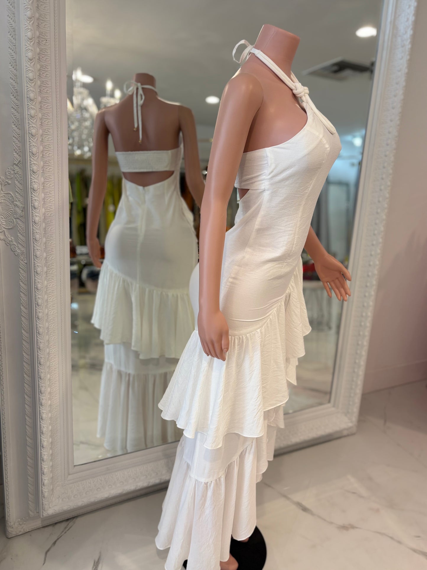 The Goddess in Me Maxi Dress White