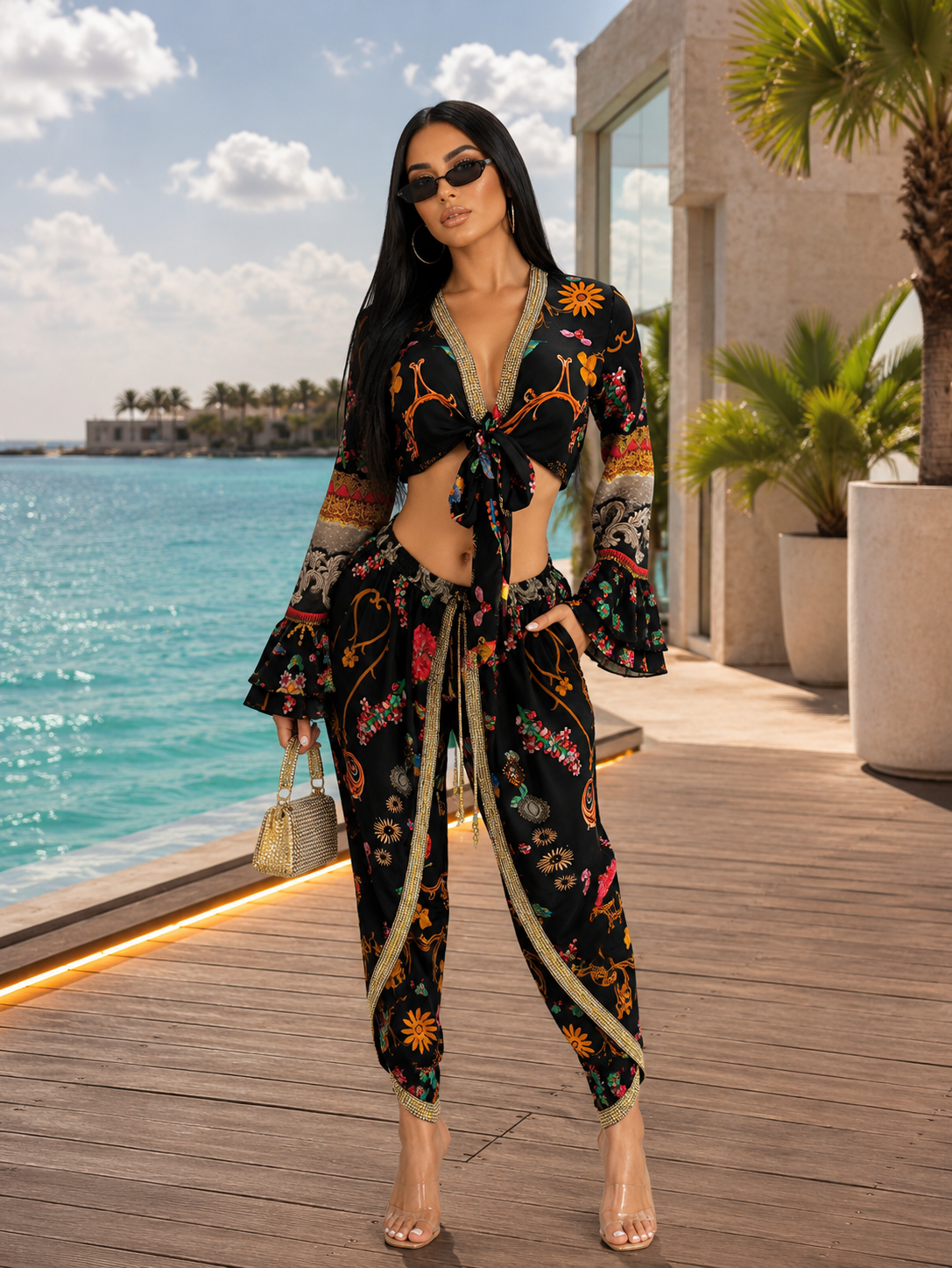 Floral  Panst Set Floral