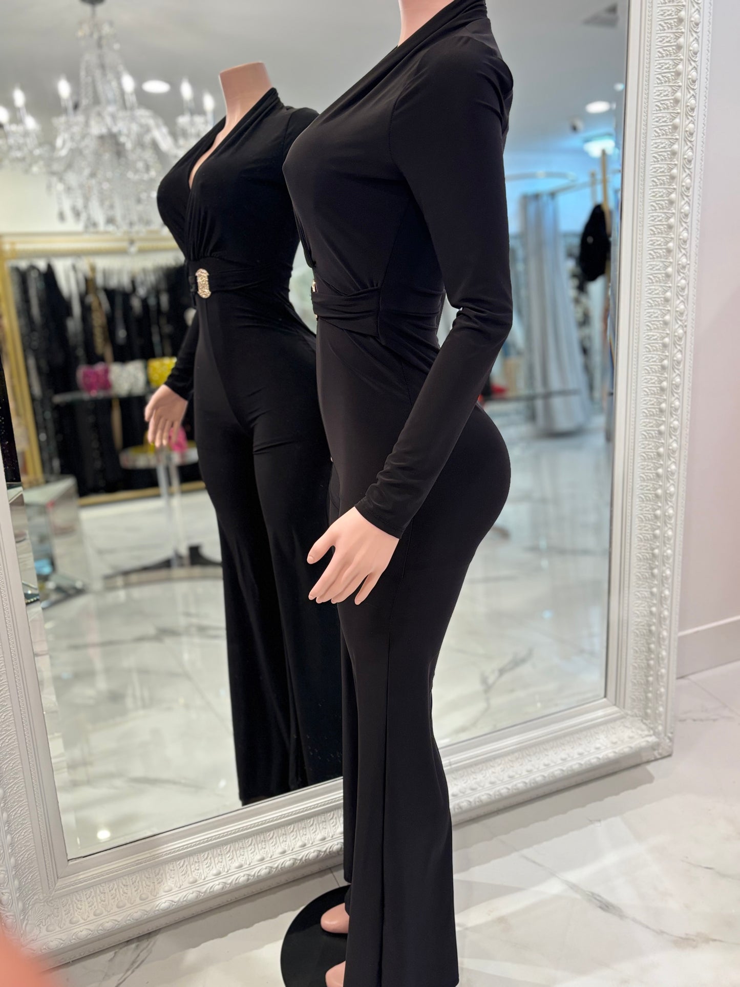 On the Top Jumpsuit Black