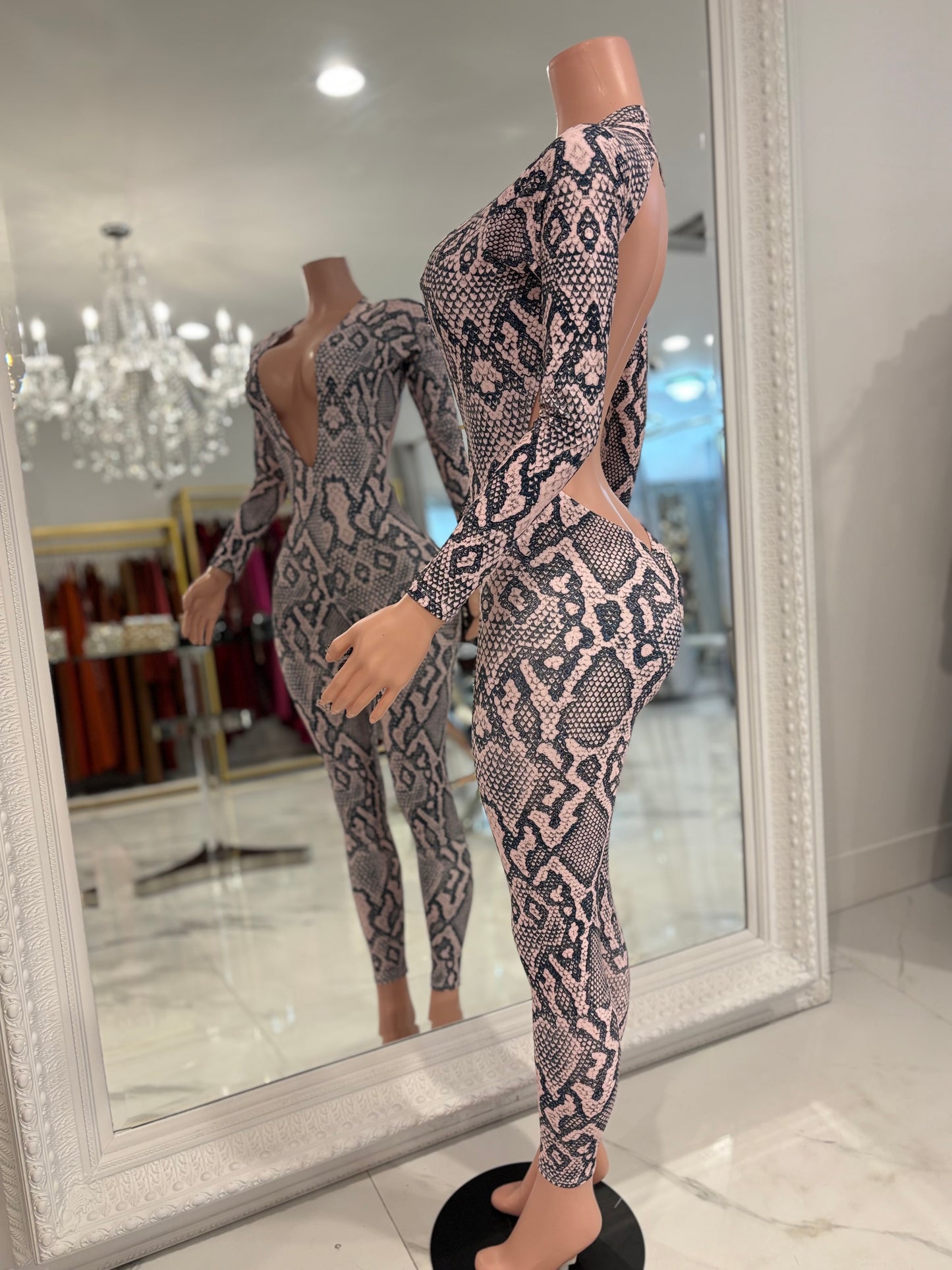 5 Seconds To The Future Jumpsuit Animal Print