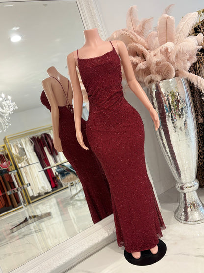 If Only I Had You Maxi Dress Rojo Vino