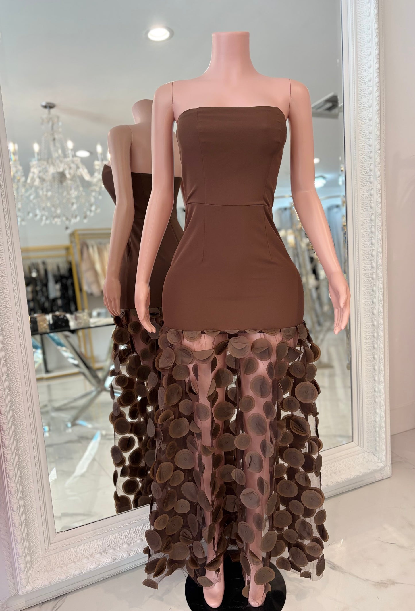 Goodnight to My Problems Maxi Dress Brown