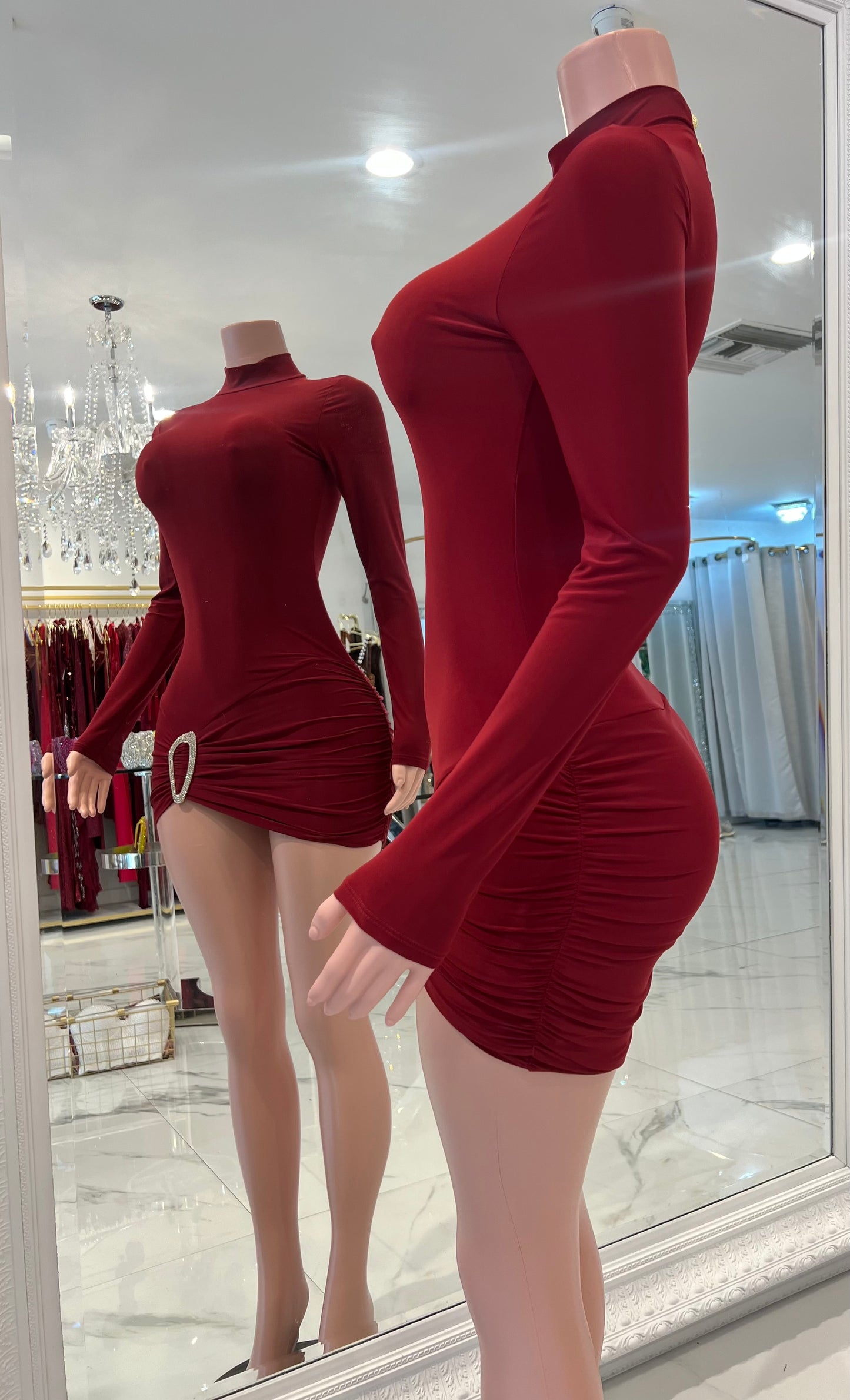 Gorgeous Girl Mini Dress Red