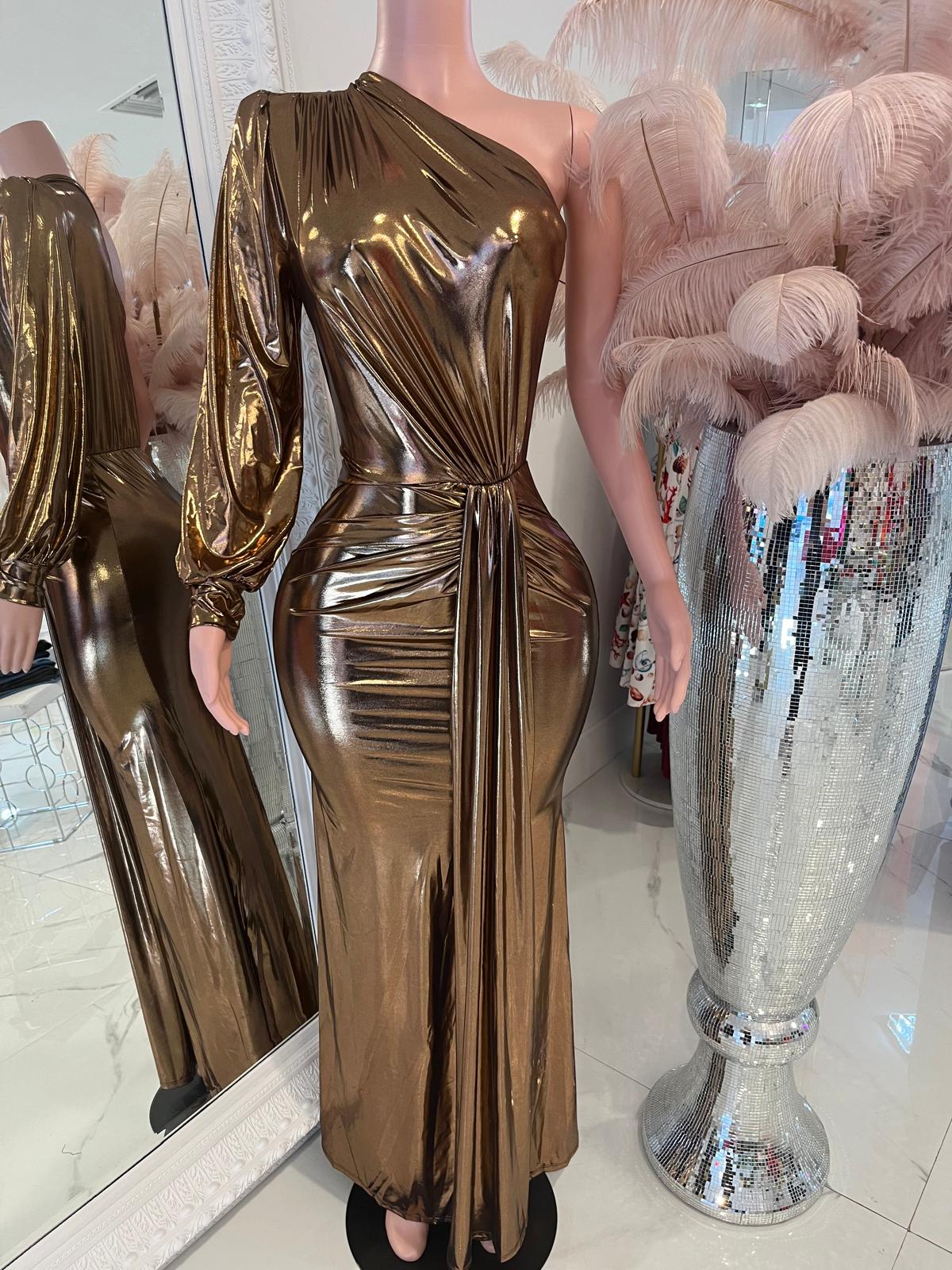 Gigi Glow Metallic Ruched Maxi Dress Gold Exotic Fashion Boutique Gigi Glow Metallic Ruched Maxi Dress Gold Exotic Fashion Boutique