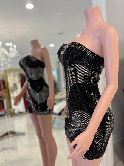 Just Change With Us Mini Dress Black