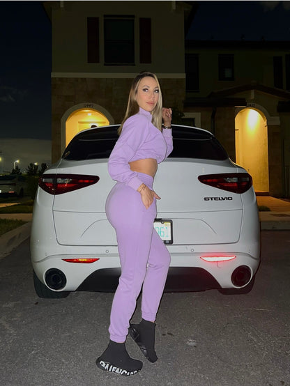 Balvoa Pants Set Purple