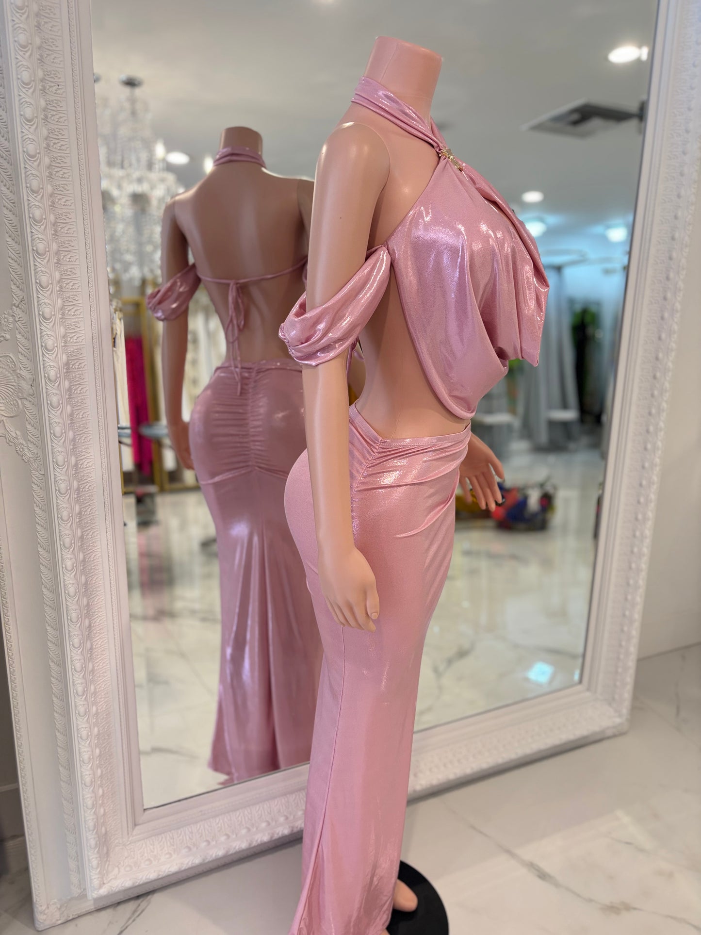 Brighter Than Any Star Skirt Set Pink