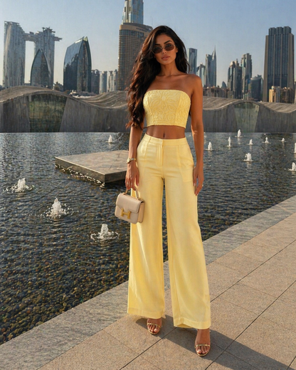 Dasiy is All Yours Pant Set Yellow