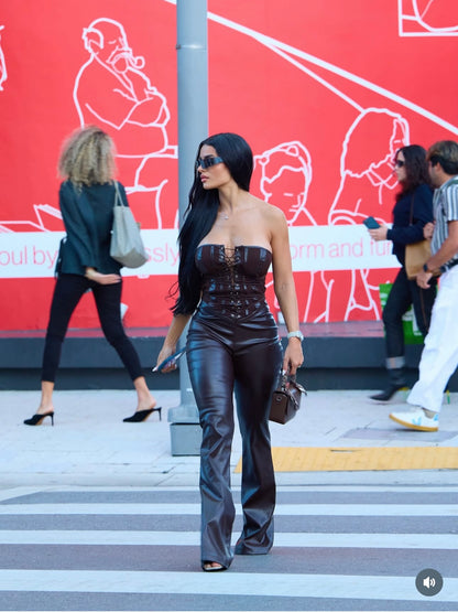 I Am a Woman Jumpsuit Brown