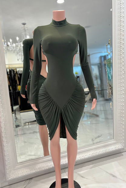I Need You Midi Dress Green