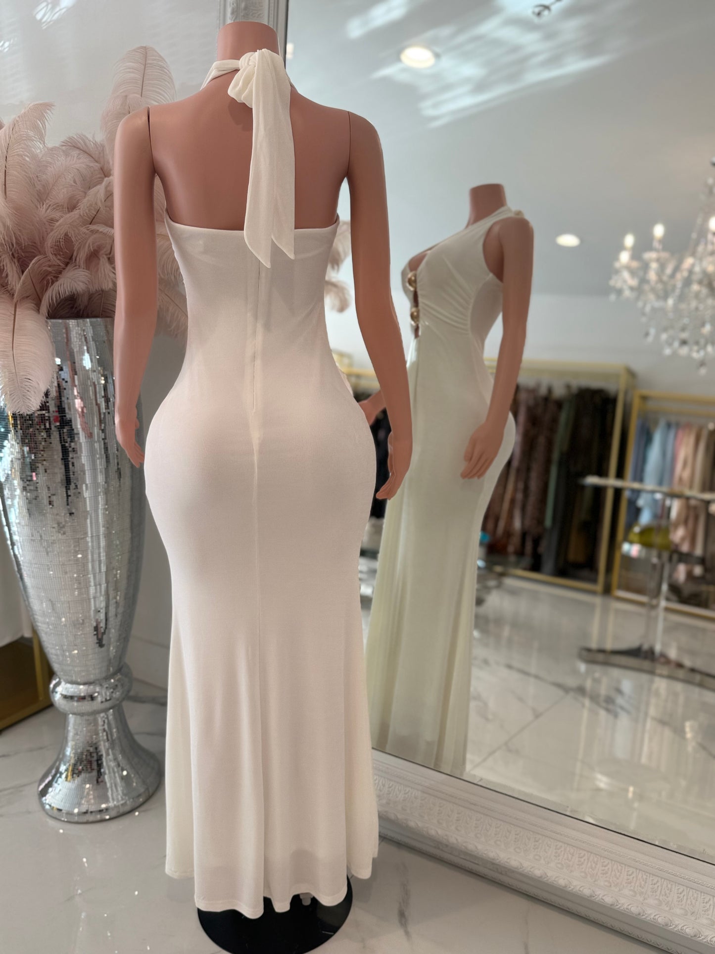 Deadly Love Maxi Dress White